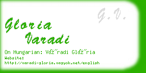 gloria varadi business card